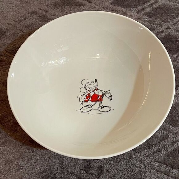 Disney Mickey & Minnie Mouse Sketchbook Christmas 4 piece Serving Set NWT - Picture 5 of 13